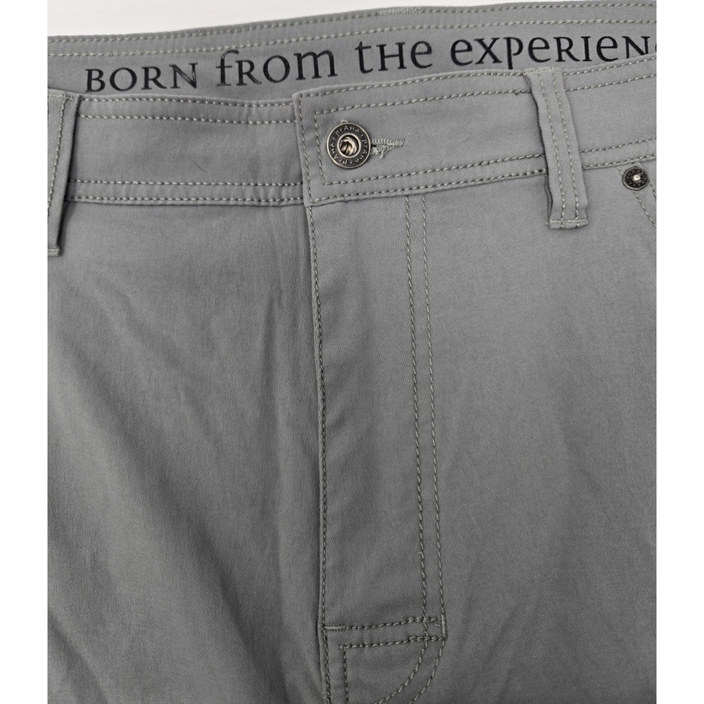 Prana Pants Mens 40x31 Slim Gray Brion Hiking Camping Traveler Gorpcore Outdoors - Picture 3 of 6